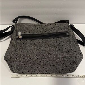 Stylish Canvas Crossbody Bag with Fun Design